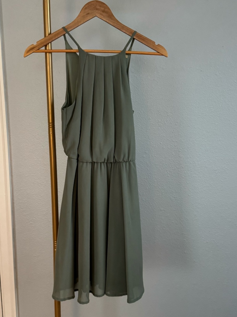 Olive green dress (XS)